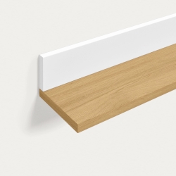 Полка Abilen из шпона дуба и белого лака 80 x 15 cm