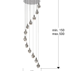 Люстра Aquaria 12L хром