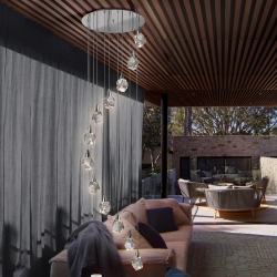 Люстра Aquaria 12L хром