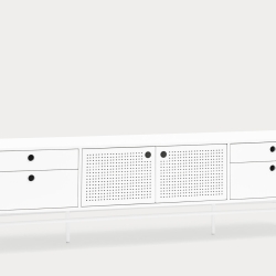 Тумба под ТВ Punto 2D4Dr белая