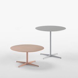 Стол круглый Malibu высотой 74 см белого цвета Ø80cm