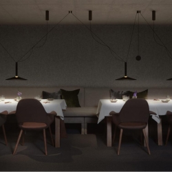 Люстра Milana Contrapeso 32 с противовесом черная