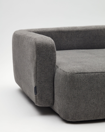 Bowie cover for large bed for pets in dark grey