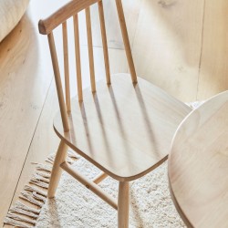 Круглый детский стол Dilcia из массива каучука Ø 55 см