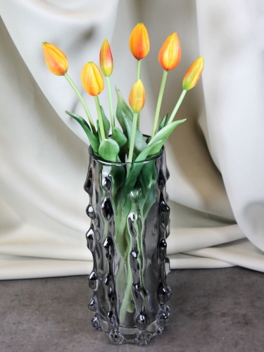 Ваза для цветов и сухоцветов высокая декоративная 29,5 см Terra Design TDV2901