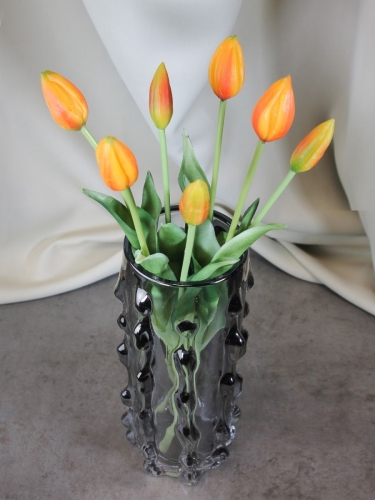 Ваза для цветов и сухоцветов высокая декоративная 29,5 см Terra Design TDV2901