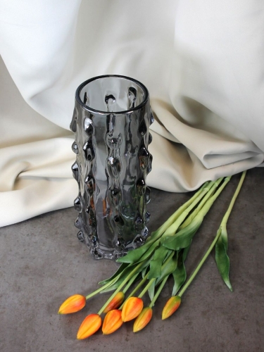 Ваза для цветов и сухоцветов высокая декоративная 29,5 см Terra Design TDV2901