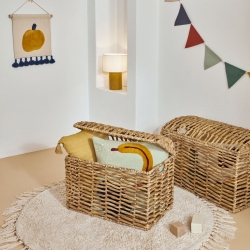 Bianella Вельветовая настольная лампа горчичного цвета