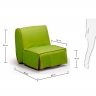 JOLLY диван-кровать T / sako зеленый S129SK06