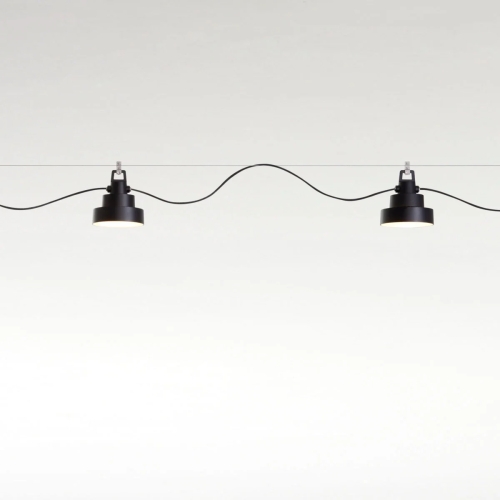 Подвесной светильник Plaff-on! S16 IP65 черно-белый