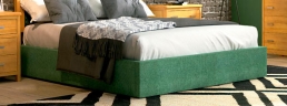 Кровать с обивкой без изголовья 135
