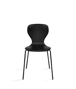 Стул Ears окрашенный, четыре металлические ножки