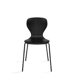 Стул Ears окрашенный, четыре металлические ножки