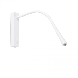 Бра с ридером Flin белое