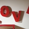 Декоративные буквы Love