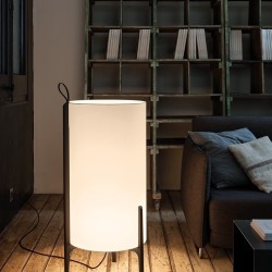 Торшер Greta черный/белый