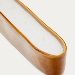 Sapira Свеча керамическая оранжевая 6 x 34,5 см