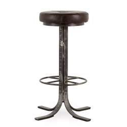Табурет в промышленном стиле Stuart коричневый