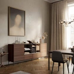 Сервант Lauki из мореного дуба с открытым блоком