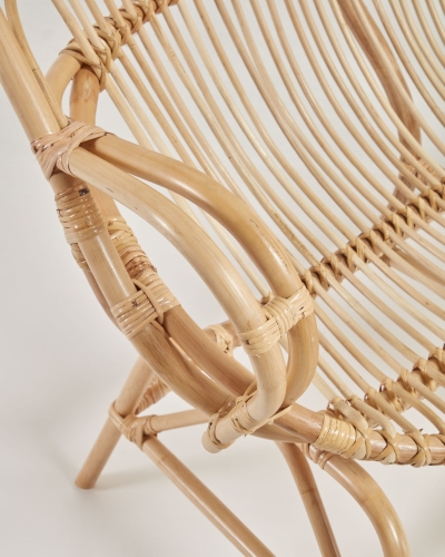 Mimosa Скамейка из ротанга с натуральной отделкой 114 см