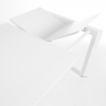ATTA Стол 160 (220) x90 белый, белое стекло CC0180C05