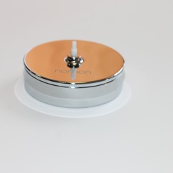 Часы Nomon Tacon 12i RED, (основа - хромированная сталь/стрелки - красный лак)  D=74см