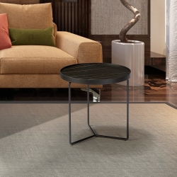 Журнальный стол Paola Ø50 черный