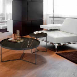 Журнальный стол Paola Ø50 черный