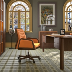 Композиция из 6 высоких шкафов с полками и подсветкой Artdeko