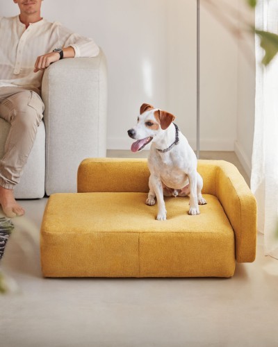 Bowie cover for small bed for pets in mustard
