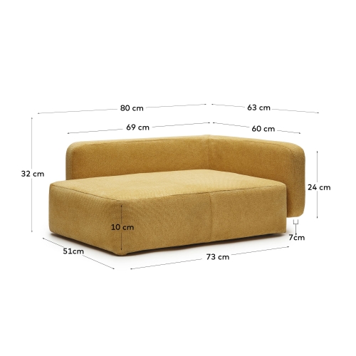 Bowie cover for small bed for pets in mustard