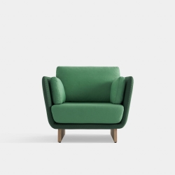 Кресло Swan на деревянных ножках