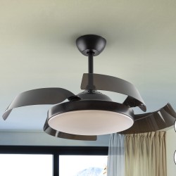 Enzo Потолочный вентилятор с освещением DIM черный