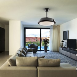 Enzo Потолочный вентилятор с освещением DIM черный