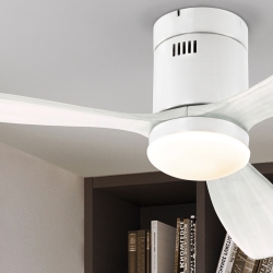 Siroco Потолочный вентилятор с освещением белый D132 DIMABLE