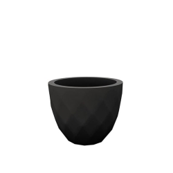 Кашпо Vases Nano матовое черное 15см