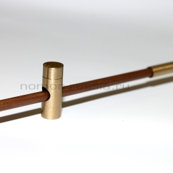 Часы Nomon MERLIN 4 GOLD+WALNUT N 125 (орех+латунь). D=125см