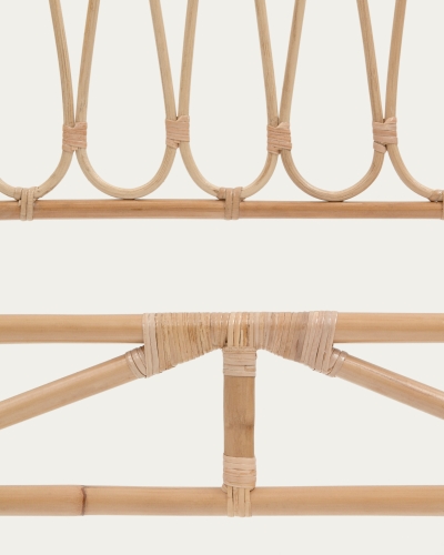 Caterina Изголовье из ротанга с натуральной отделкой для кроватей 90 см