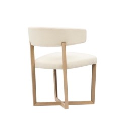 Стул Tauro белый деревянные ножки