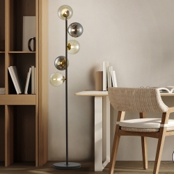 Торшер Inoa 5L черный-дымчатый-янтарный