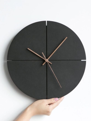 Часы настенные интерьерные Ronda4 Black на стену в комнату в кухню Terra Design CTCH2011