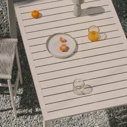 Culip Алюминиевый барный стол с порошковым покрытием белого цвета 150 x 77 см