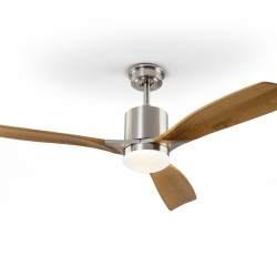 Anemos Потолочный вентилятор с освещением DIMABLE никель/вишня