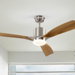 Anemos Потолочный вентилятор с освещением DIMABLE никель/вишня