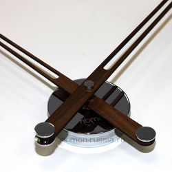Часы Nomon  MERLIN 12 N 125 WALNUT+CHROME (орех+хром). D=125см