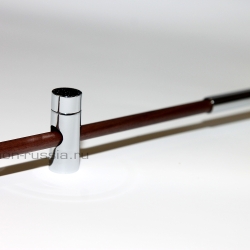 Часы Nomon  MERLIN 12 N 125 WALNUT+CHROME (орех+хром). D=125см