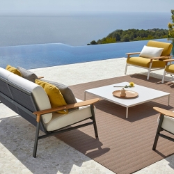 Уличный столик квадратный журнальный City