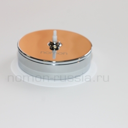 Часы Nomon MERLIN  MINI 12 WALNUT+CHROME(орех+хром). D=70см