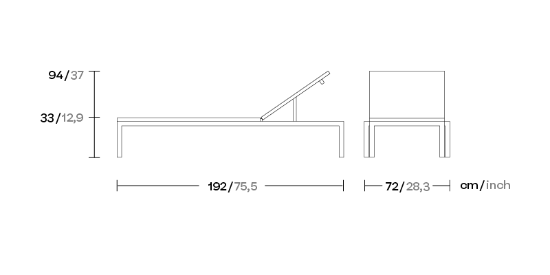 Шезлонг Landscape Via KS9401800