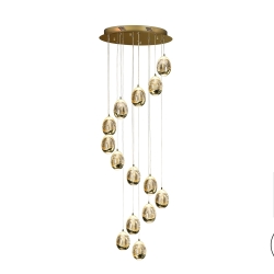 Люстра Rocio LED 14L DIM BLUETOOTH золотая